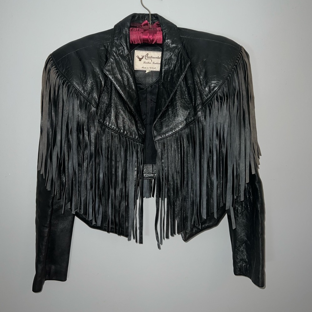 Vintage Leather woman’s Jacket and Skirt set